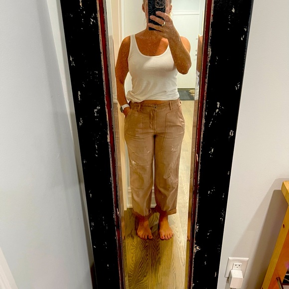 Pilcro Tan Cropped Pants - Picture 1 of 3